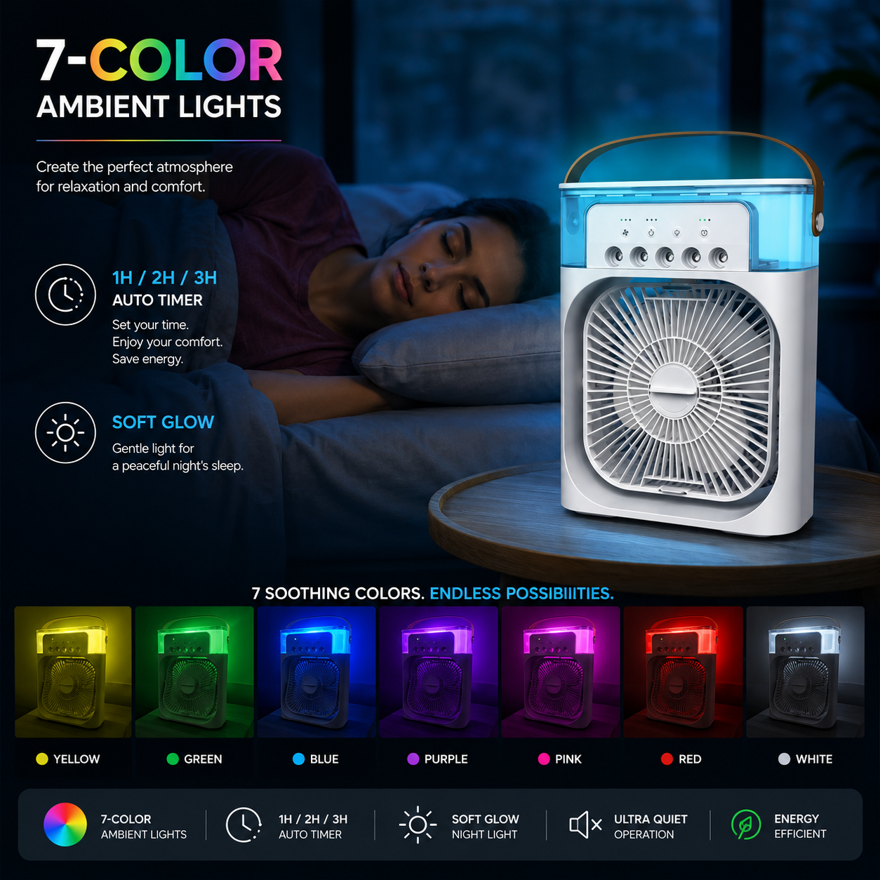 7 Color Ambient Lights