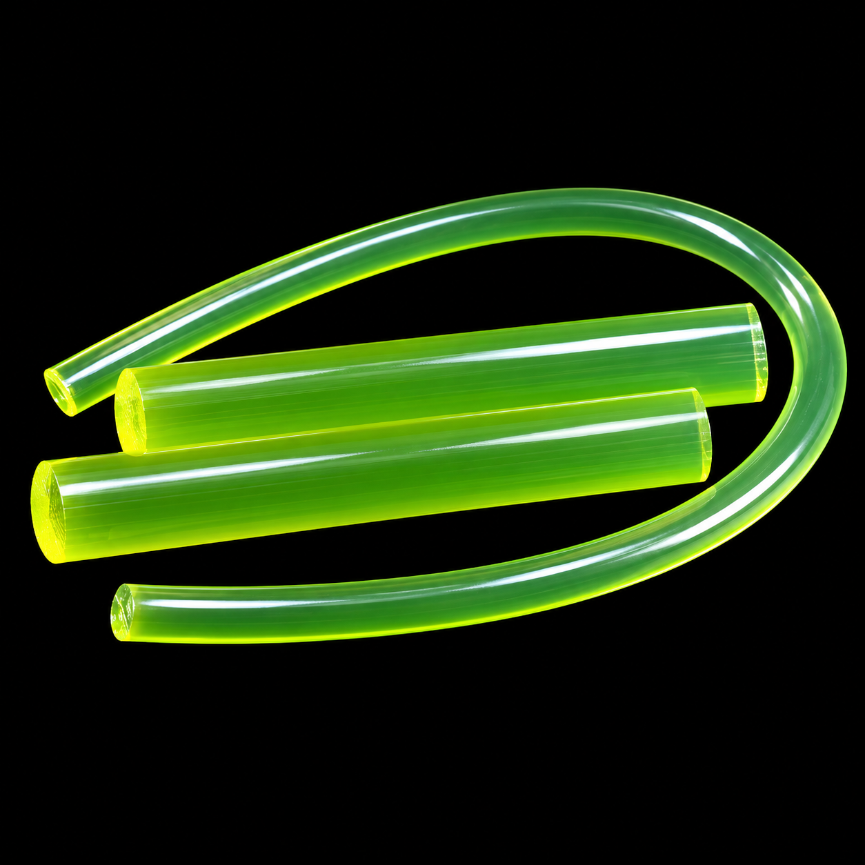 Polyurethane PU Rod - Yellow Translucent Round Bar